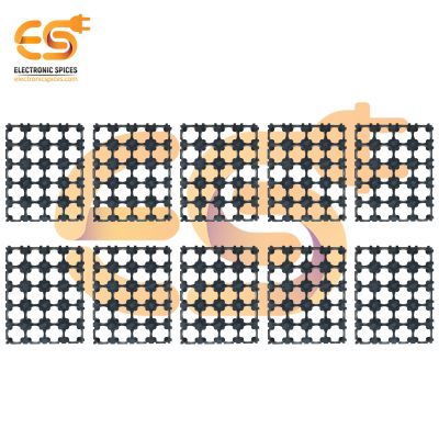 4X5 Cell 18650 Lithium Batteries Spacer Hard Plastic Holder (102 x 82 mm) Pack of 100